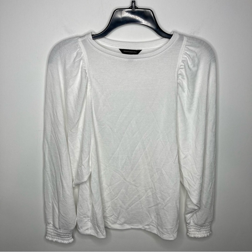 Banana Republic factory lightweight sweater with puffed‎ sleeves size XS